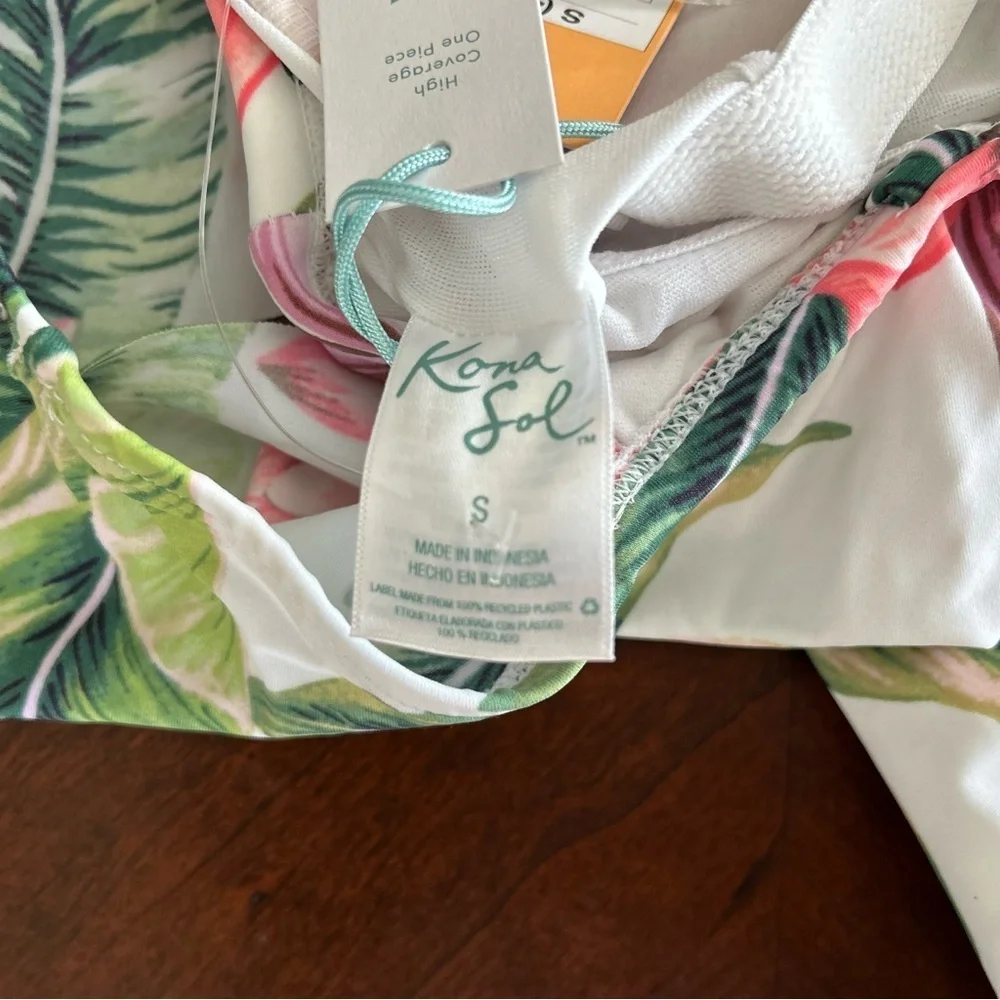 NEW Kona Sol |  Off-Shoulder One Piece Floral Swinsuit